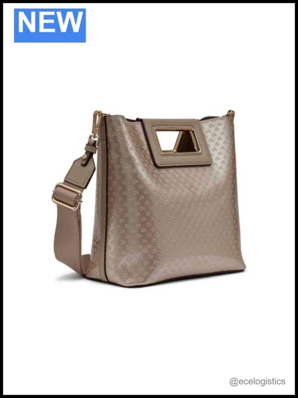 Crossbody Bag with Removable Pouch Vegan Leather